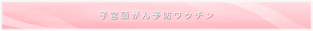 子宮頸がん予防ワクチン